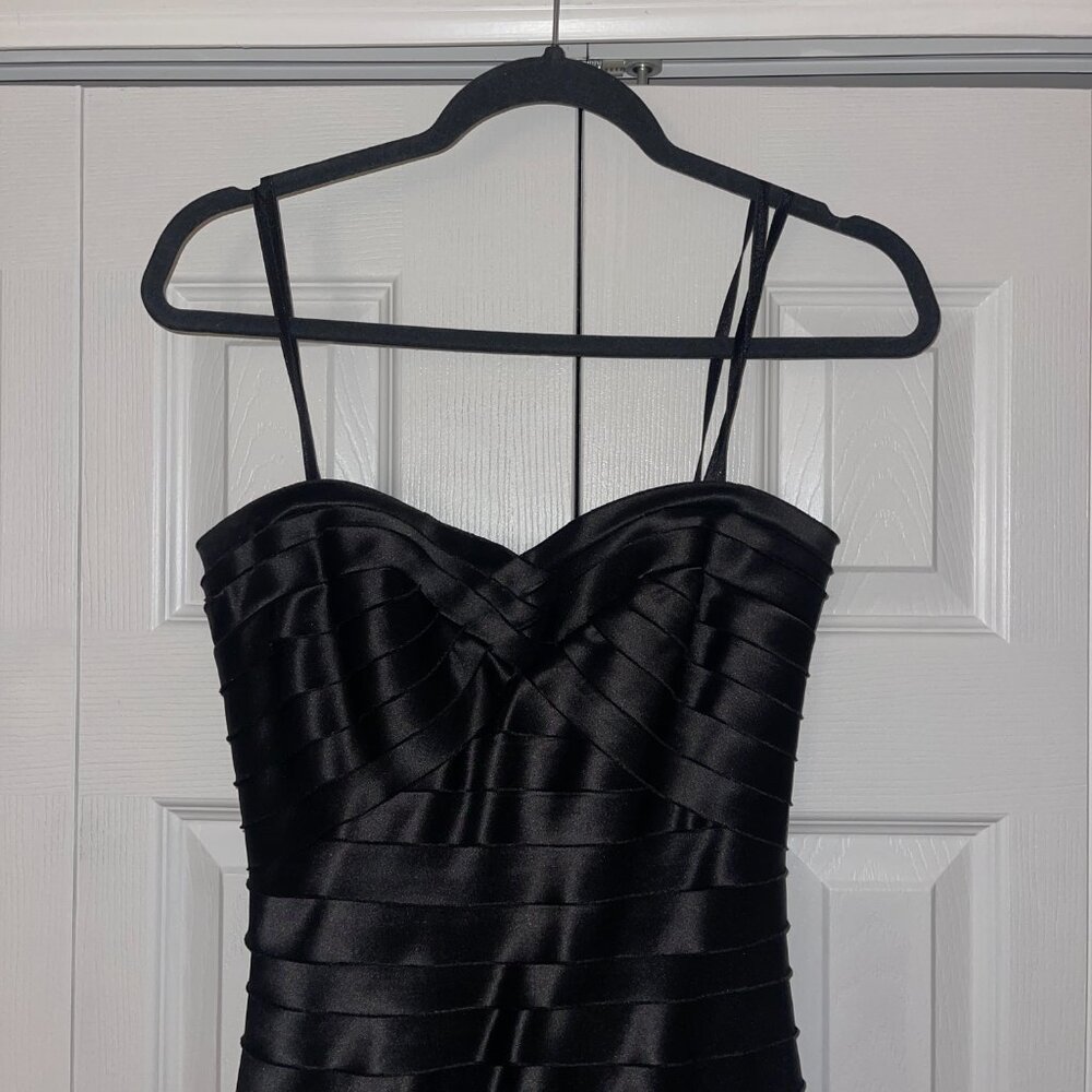 BCBGMaxAzria Strapless Black Gown - Size 4 - Picture 3 of 5